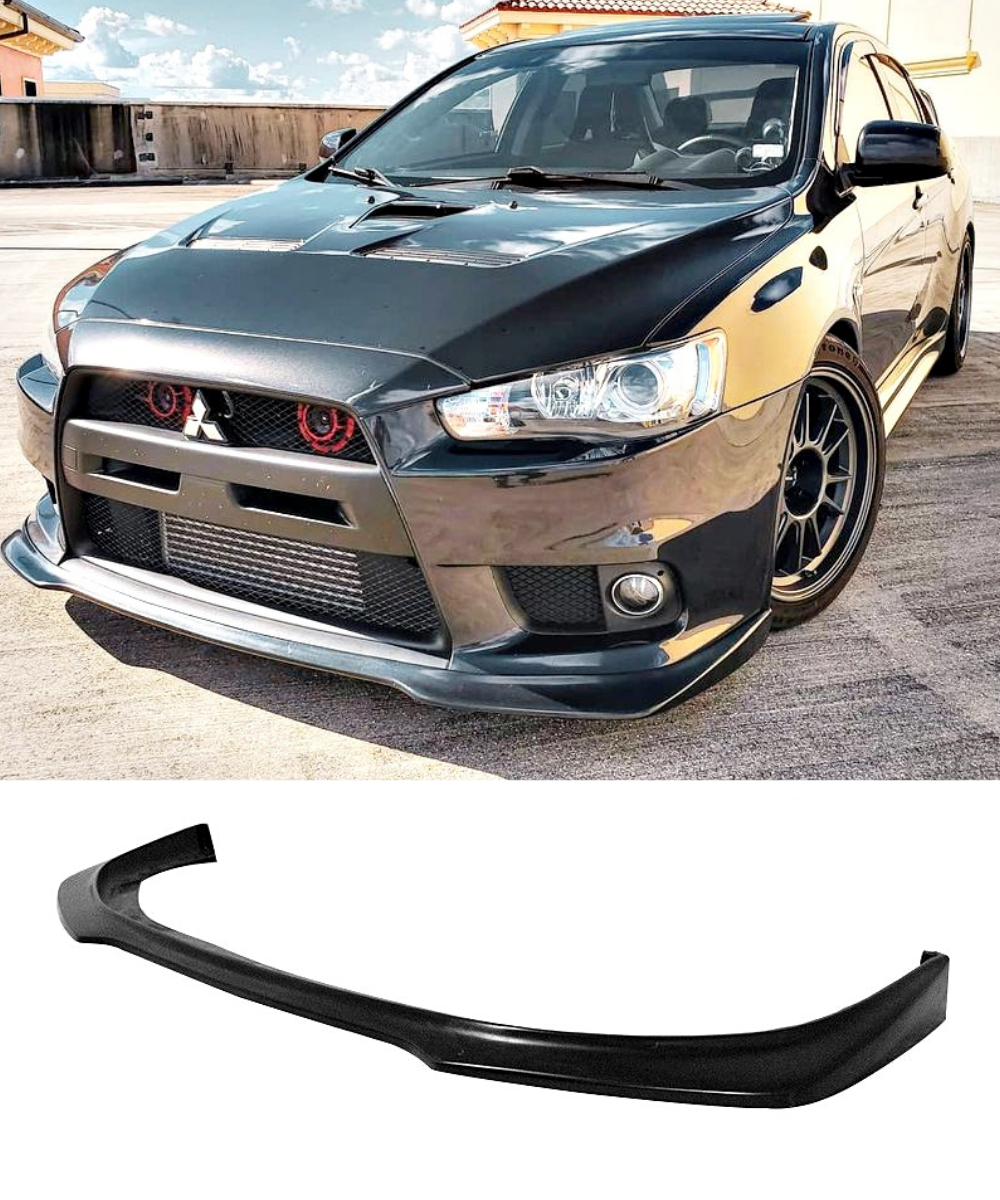 Mitsubishi Lancer EVO X 10 Front Lip GT Style 08 15 ELITE