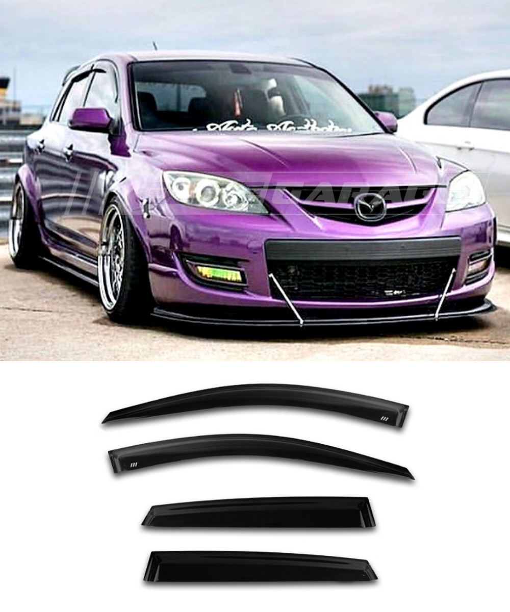 Mazda 3 BK Hatchback 04 08 Window Visors Weathershields