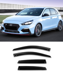Hyundai i30 (17-20) Window Visors / Weathershields / Weather Shields - ELITE GARAGE