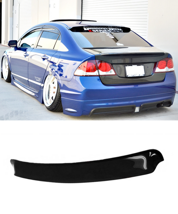 Fd2 Rear Spoiler Honda Civic FD FD2 (06-11) Rear Roof Visor Spoiler Weathershields ...