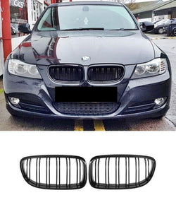 BMW 3 Series E90 E91 - Grill Replacement (GLOSS BLACK) (09-11) LCI - ELITE GARAGE