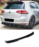 Volkswagen Golf MK7/MK7.5 - Rear Spoiler Extension (GLOSS BLACK) GTI / R - ELITE GARAGE