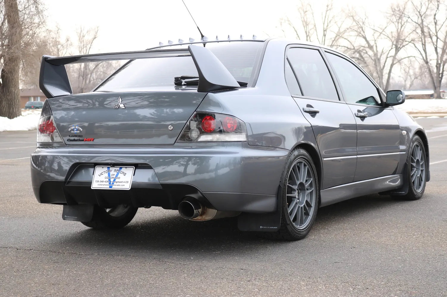 Evo 8/9 Rear Vortex Generator Roof Spoiler – Carbon Look ABS, For Mitsubishi EVO 8 9