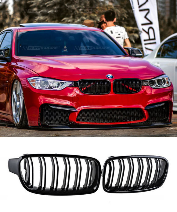 Gloss Black Headlight Eyebrows For BMW 3 Series F30/F31 2012-2018 – ABS Eyelid Covers With 3M Tape