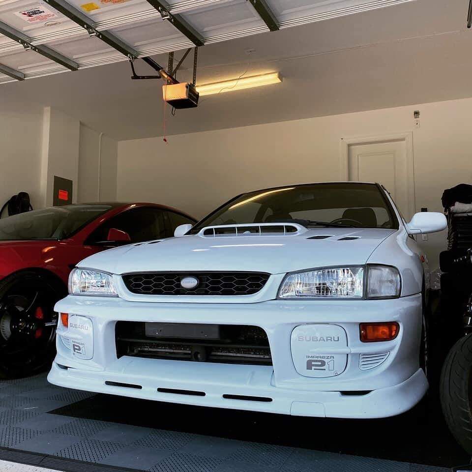 gc8 c west front lip For 97-01 Subaru Impreza WRX STI GC8 Urethane Front Bumper Chin Spoiler Lip main image 1