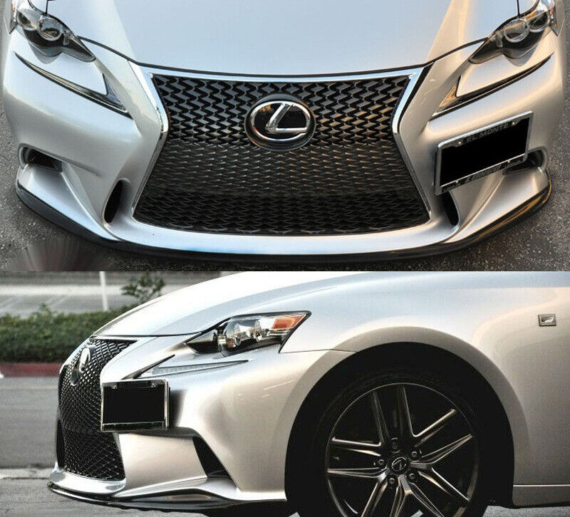 thumbnail image 2 of GT Style Matte Black Front Bumper Lip Splitter For 2014-2016 Lexus IS250 IS350 F-Sport 2 of 5