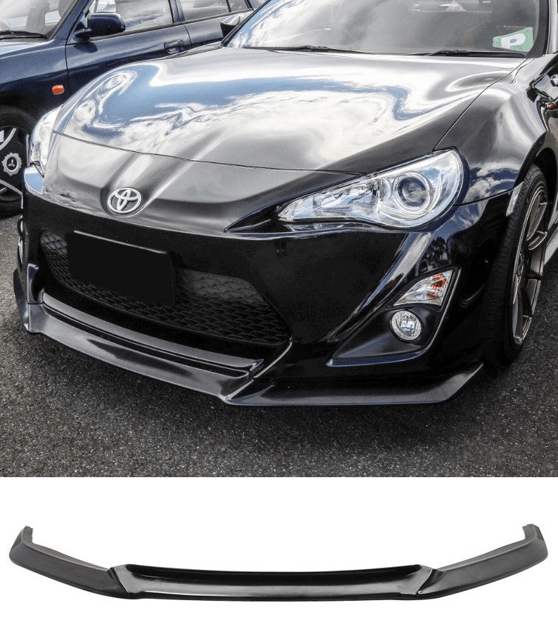 JMTBNO Matte Black 3-Piece Front Bumper Lip For Toyota 86 GT (2017-2020)